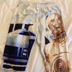 Size S Star Wars R2D2 and C3PO Print Leggings